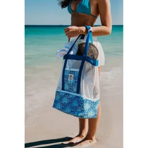 2-in-1 Insulated Beach Cooler and Carry Bag Peacocks