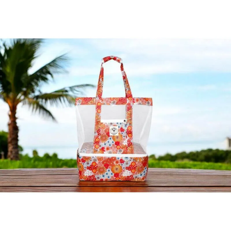 2-in-1 Insulated Beach Cooler and Carry Bag Retro Springs