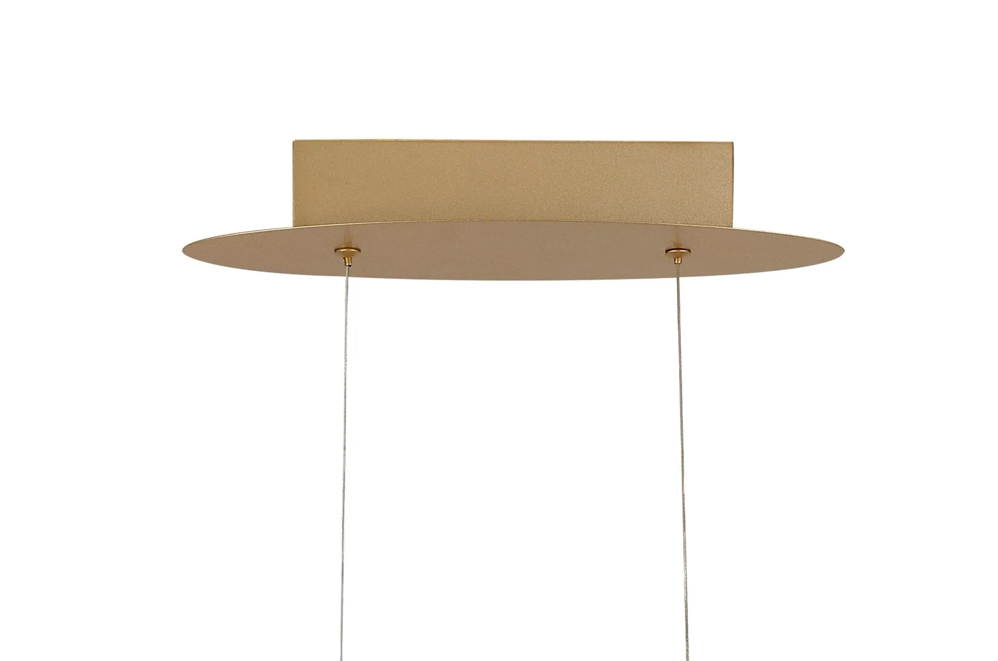 Agora Large Oval Pendant, 1 x 39W LED, 3000K, 1950lm, Sand Gold, 3yrs Warranty