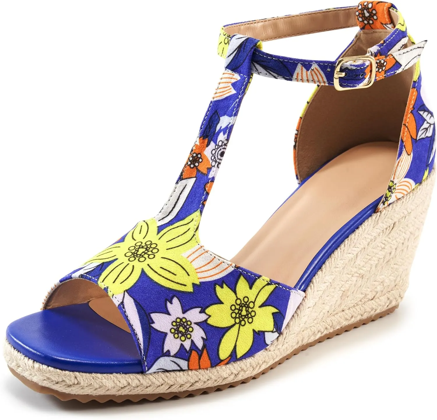 Alicegana Sandals for Women 2025 Wedges Heels Dressy Summer Open Toe Platforms Shoes Comfortable Walking Sandal