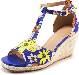 Alicegana Sandals for Women 2025 Wedges Heels Dressy Summer Open Toe Platforms Shoes Comfortable Walking Sandal