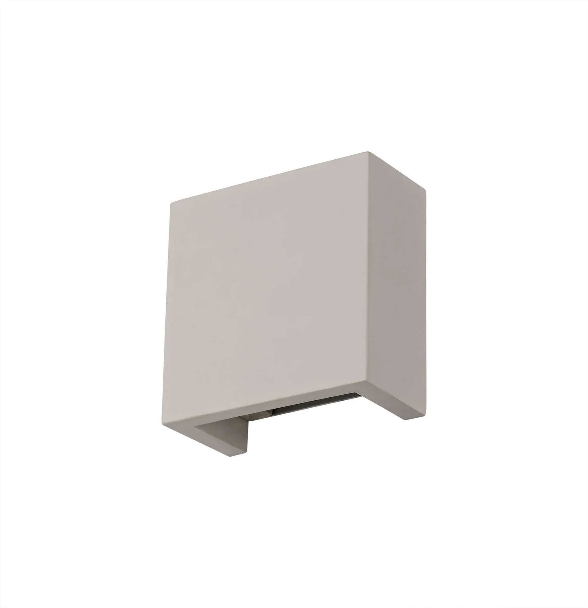 Alina Square Wall Lamp, 6.5W LED, 3000K, 592lm, White Paintable Gypsum, 3yrs Warranty