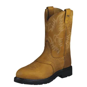 Ariat Aged Bark Sierra Saddle Round Steel Toe Work Boots for Men