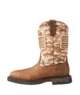 Ariat Boots, 11 inch WorkHog Patriot Steel Toe Work Boot, 10022968 EARTH