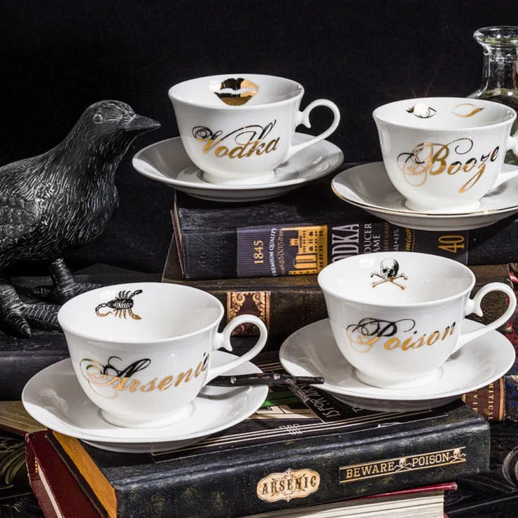 Arsenic Cup & Saucer with Scorpion