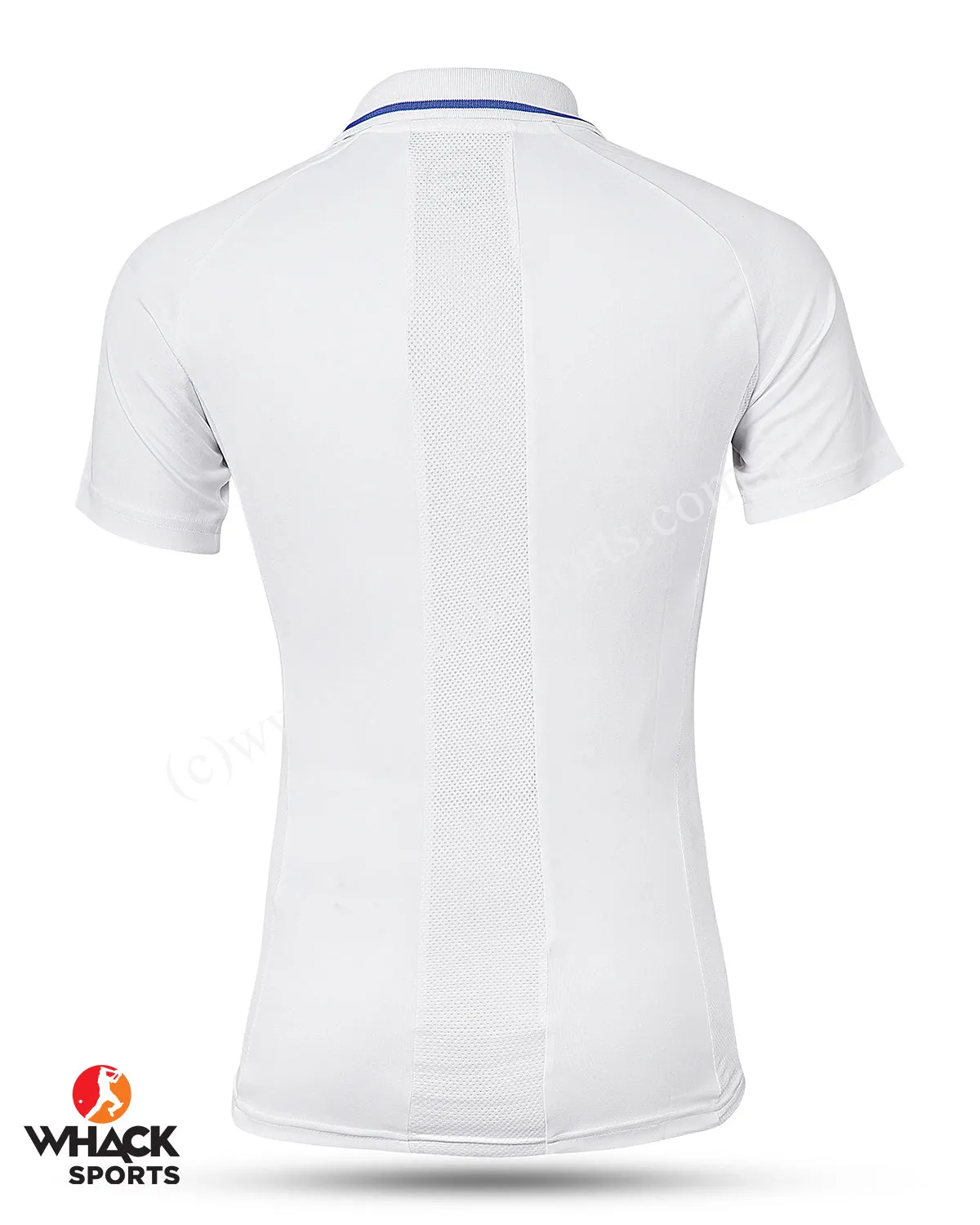 Asics Cricket Short Sleeve Shirt - White - Senior