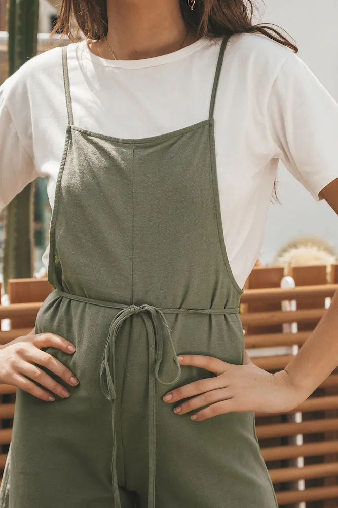 Avalon Afternoons Jumpsuit Khaki