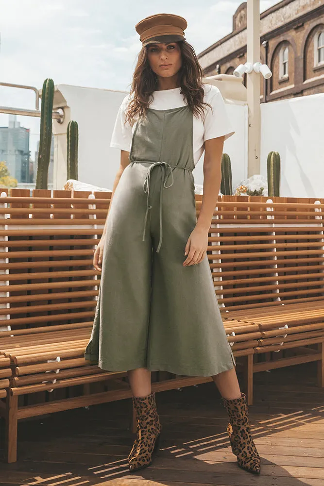 Avalon Afternoons Jumpsuit Khaki