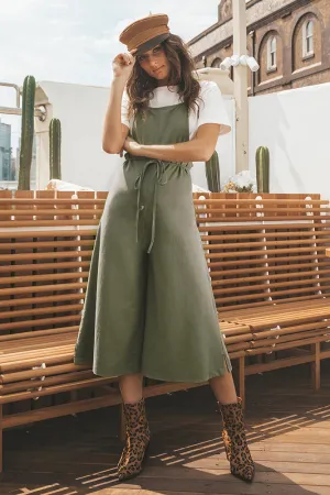 Avalon Afternoons Jumpsuit Khaki