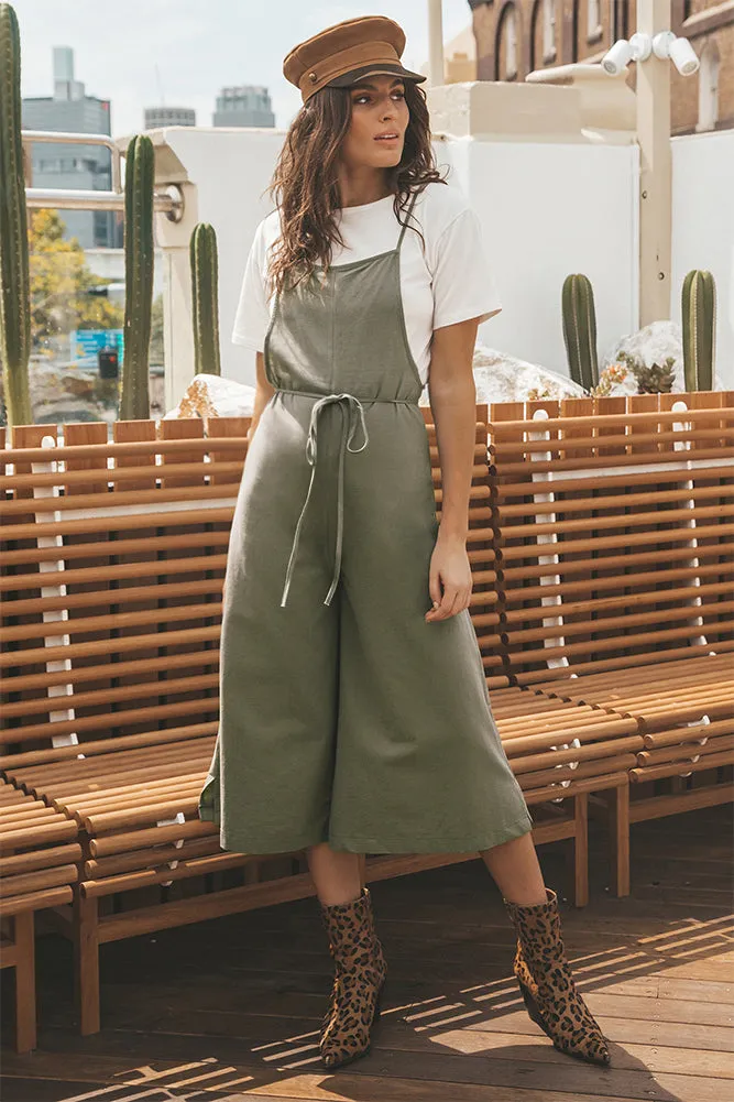 Avalon Afternoons Jumpsuit Khaki