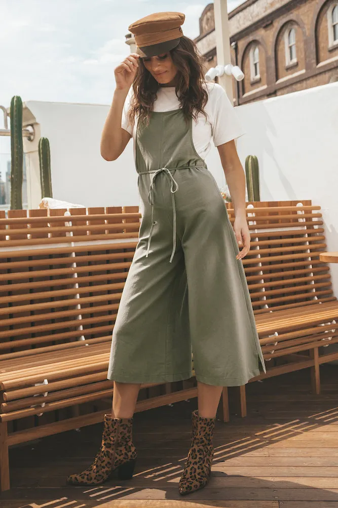 Avalon Afternoons Jumpsuit Khaki