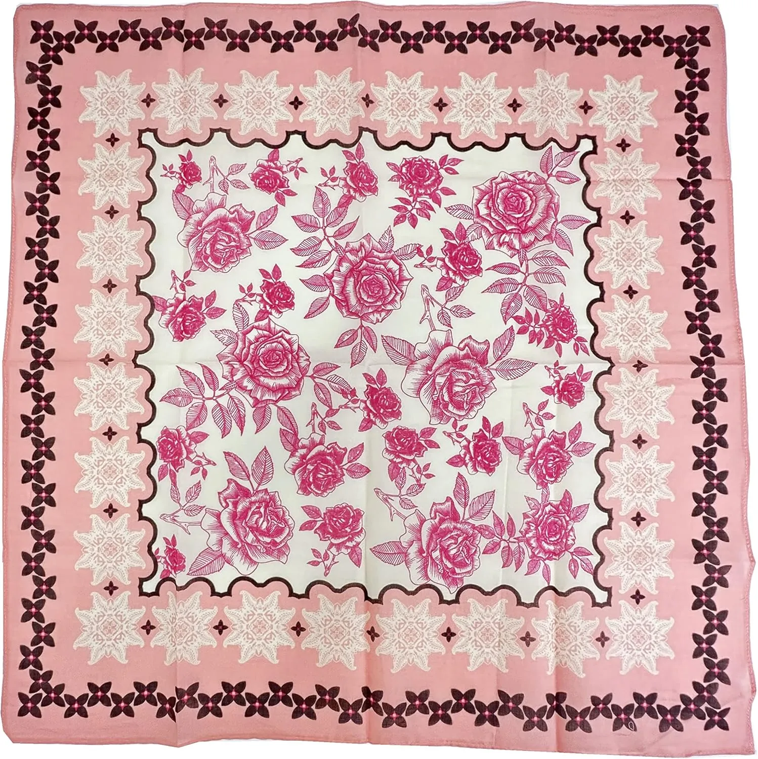 Bandanas for Women and Men??3 Pack Super Soft Thin 60s Preium Cotton 22 inch Handkerchiefs