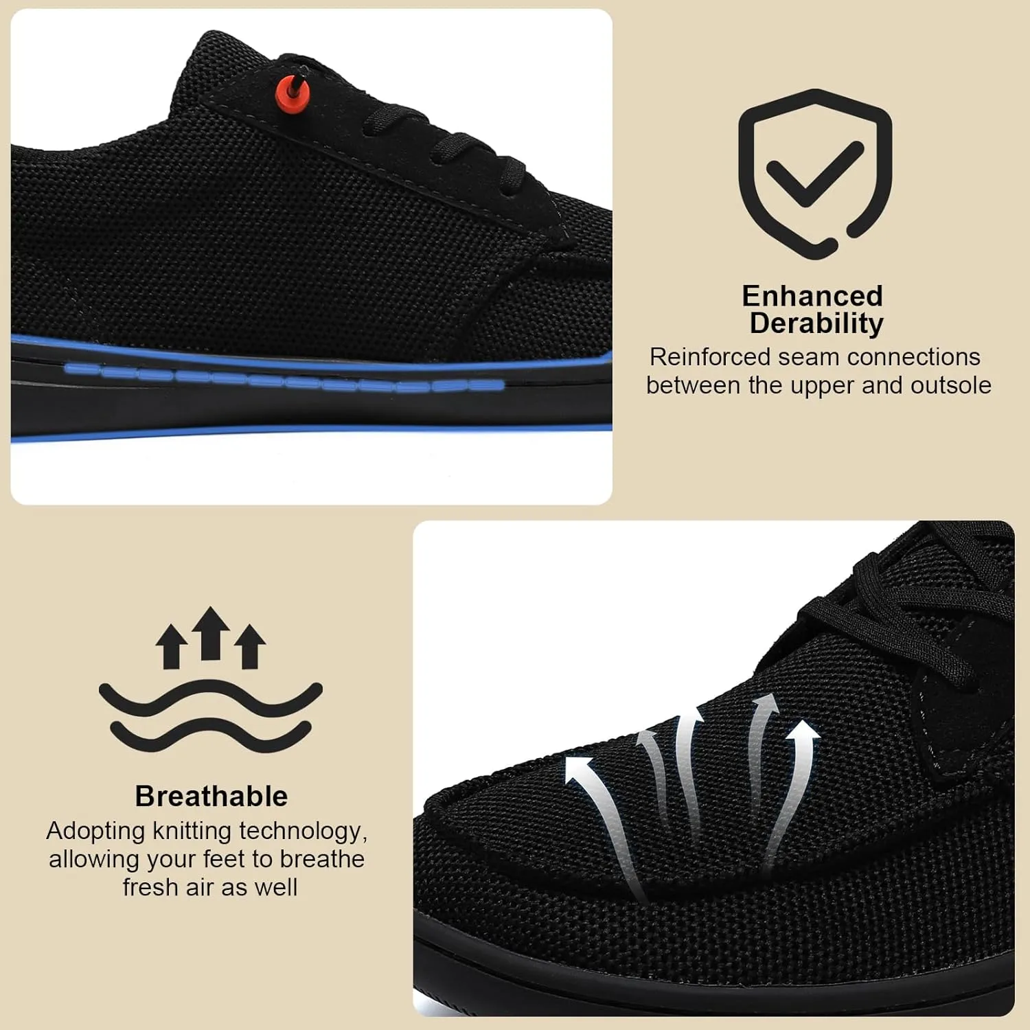 Barefoot Wide Toe Box Shoes for Women - Minimalist Barefoot Shoes with | Zero Drop Sole | Extra Wide Slip on Walking Shoes for Women
