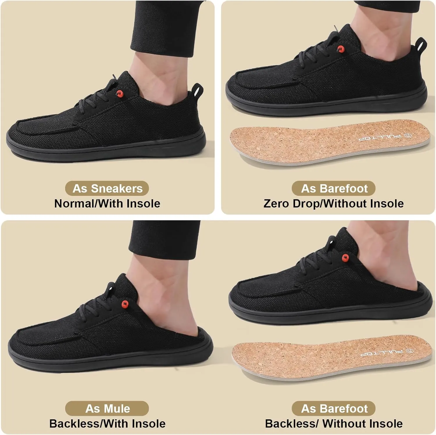 Barefoot Wide Toe Box Shoes for Women - Minimalist Barefoot Shoes with | Zero Drop Sole | Extra Wide Slip on Walking Shoes for Women
