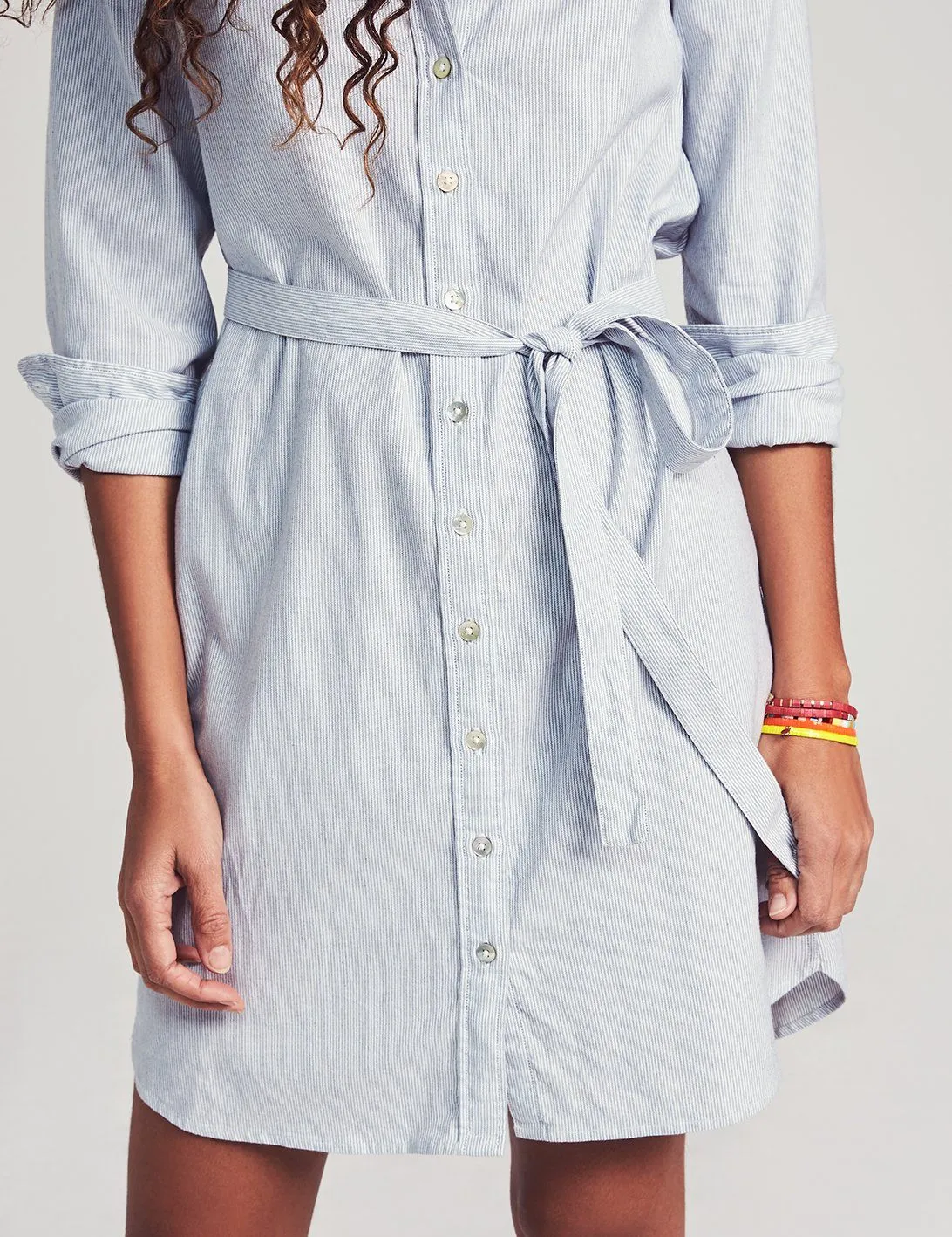 Bayview Shirtdress in Oxford Stripe