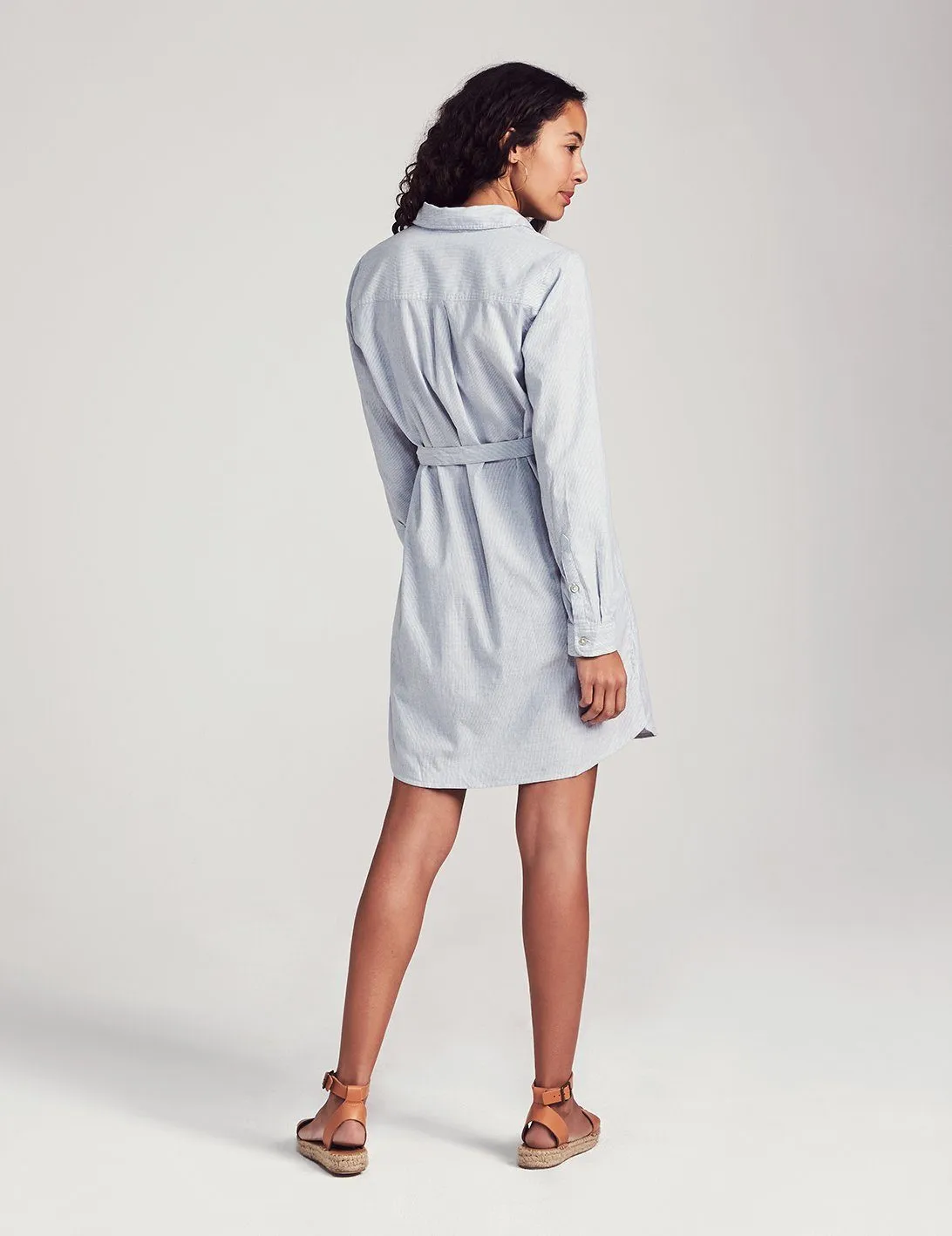 Bayview Shirtdress in Oxford Stripe