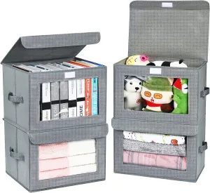 Blushbees® 4-Pack Storage Bins with Handles and Lids - PACK OF 4