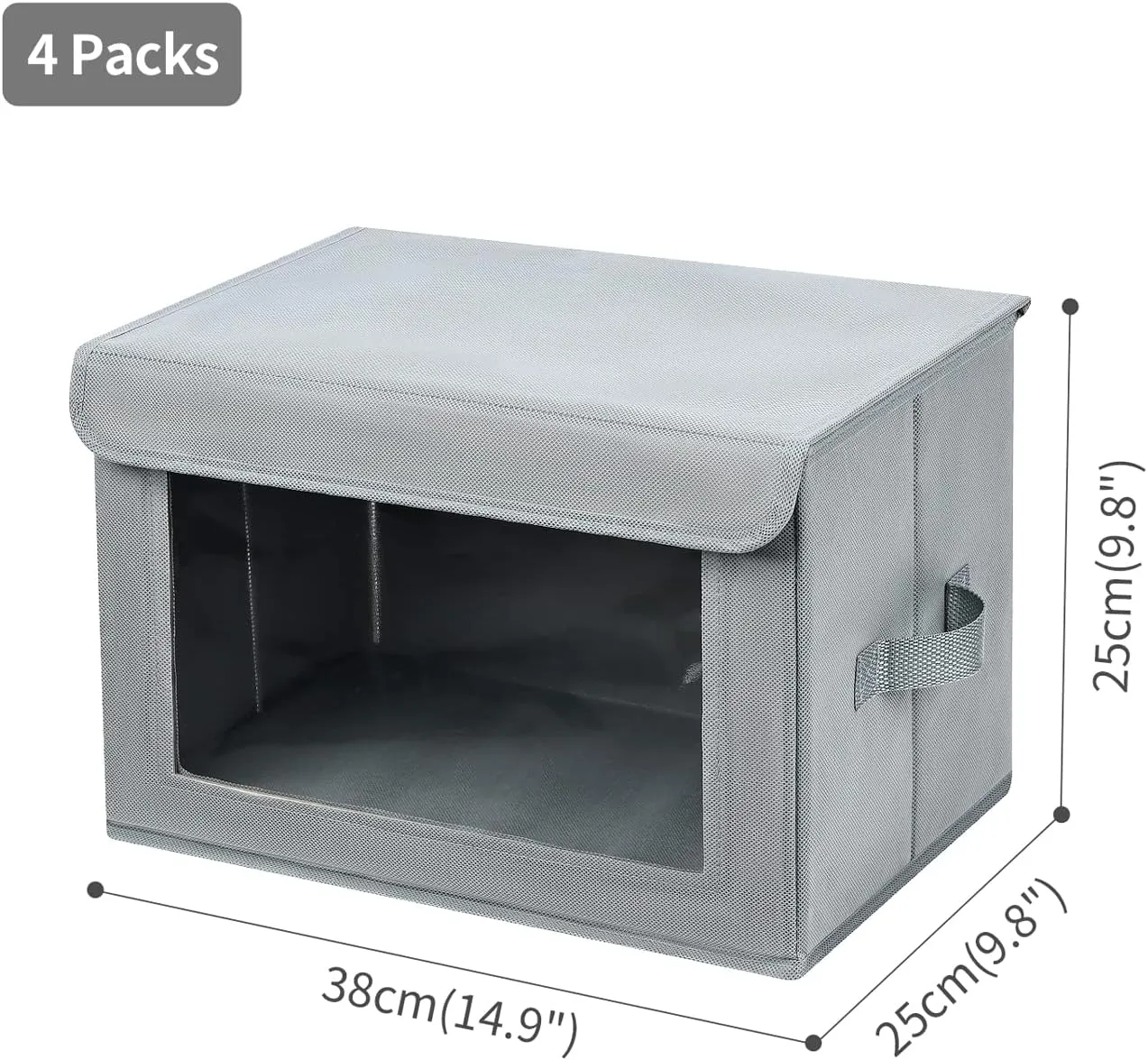 Blushbees® 4-Pack Storage Bins with Handles and Lids - PACK OF 4