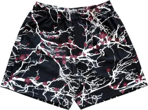 BOOMLEMON Mens Mesh Graphic Print Shorts Fashion Designer Workout Shorts Retro Casual Cool Streetwear Short Pants