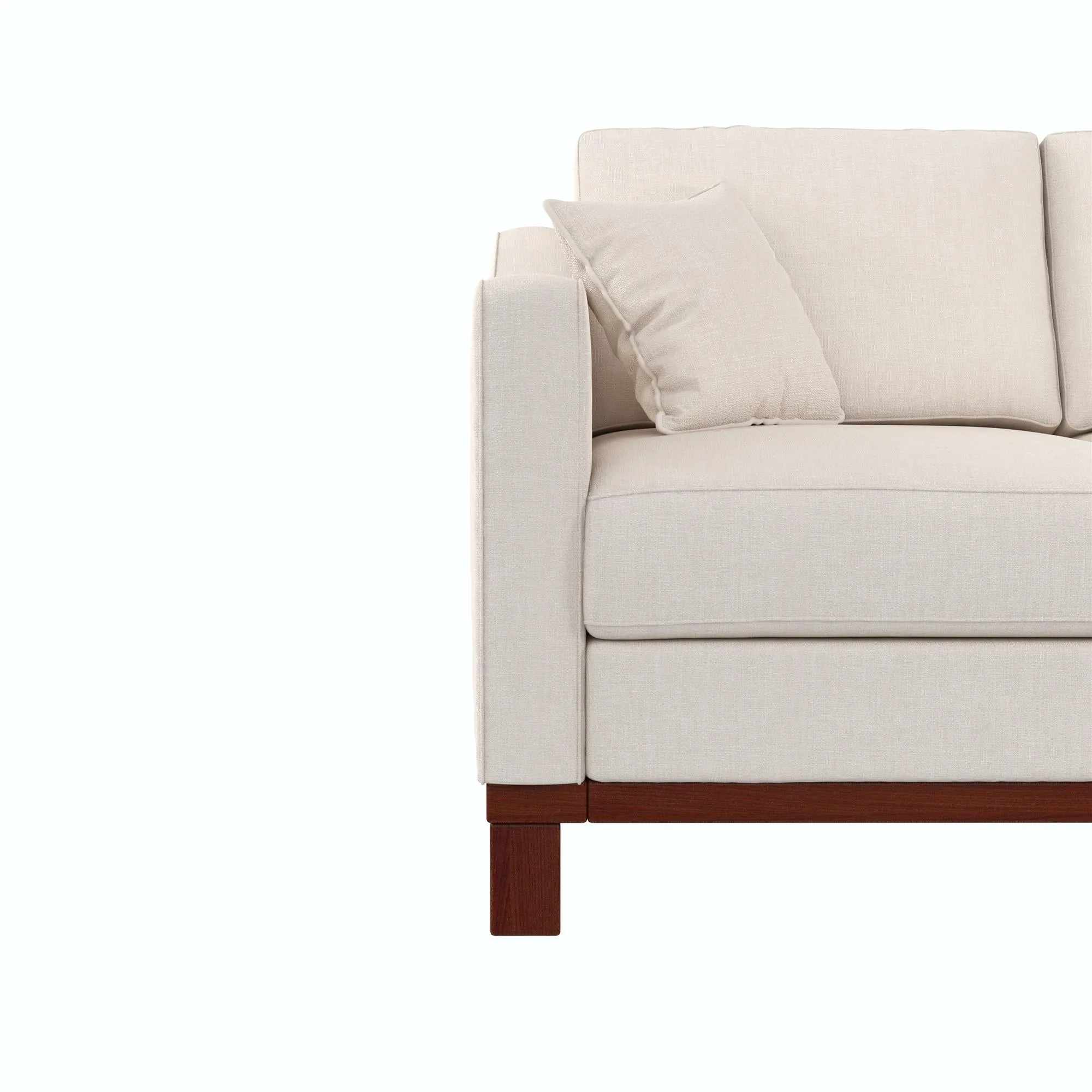 Brooklyn Upholstered Wood Base Loveseat