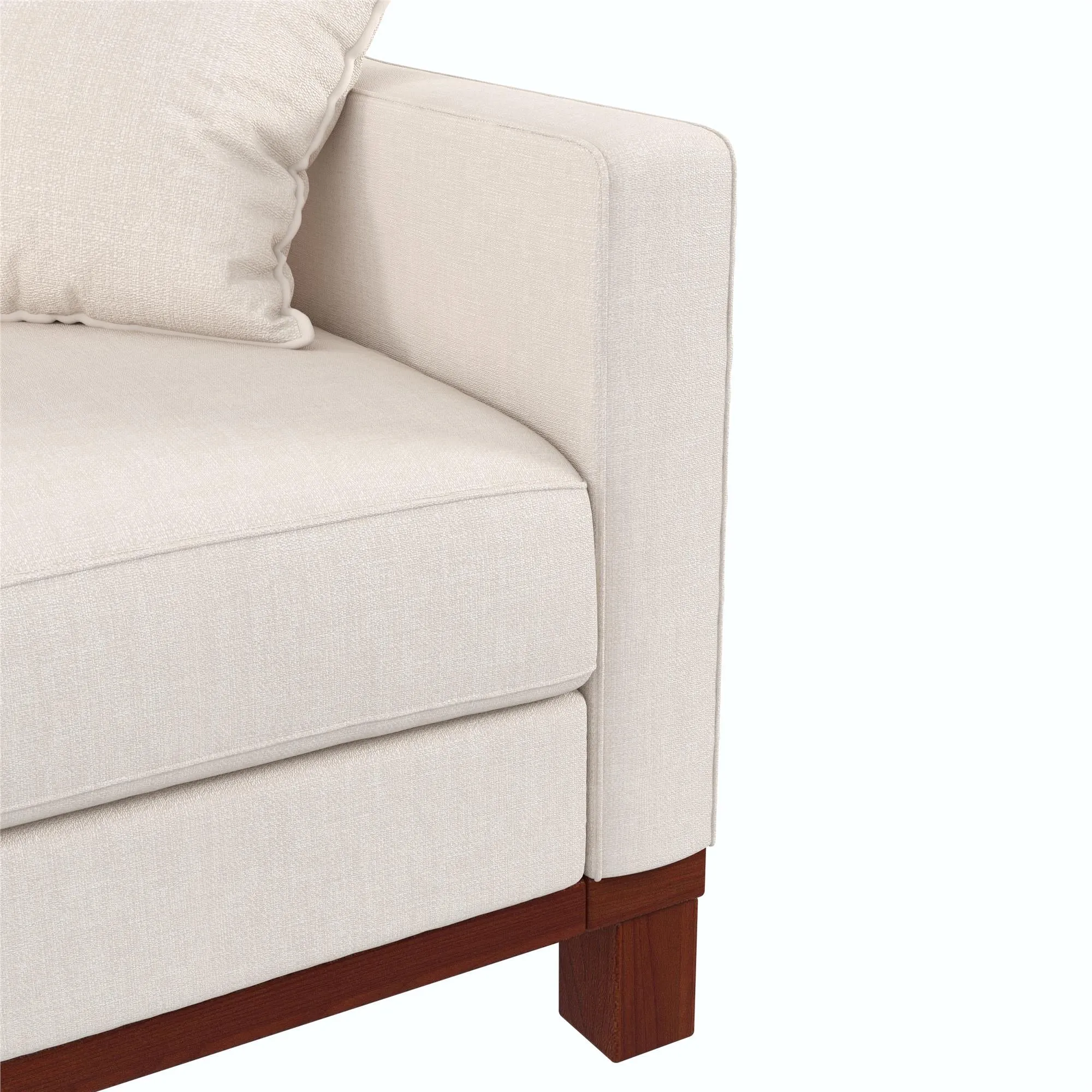 Brooklyn Upholstered Wood Base Loveseat