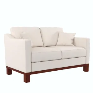 Brooklyn Upholstered Wood Base Loveseat