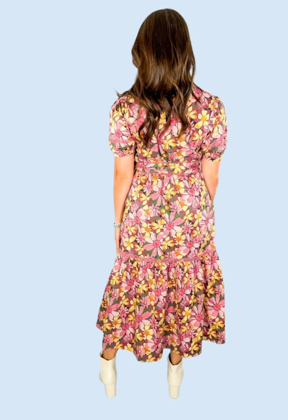 Chanel Teaberry Midi Dress