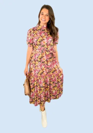 Chanel Teaberry Midi Dress