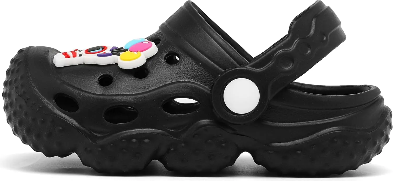 ChayChax Kid's Garden Clogs Cute Slides Sandals Toddlers Beach Pool Shower Shoes with Non-Slip Sole
