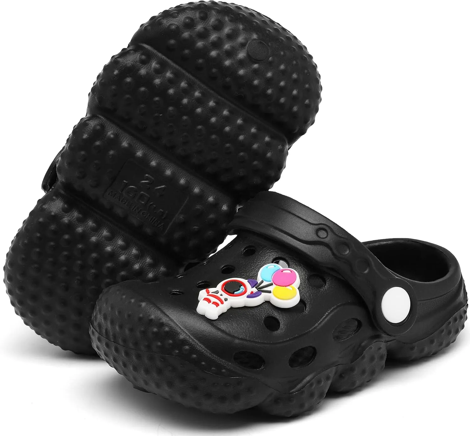 ChayChax Kid's Garden Clogs Cute Slides Sandals Toddlers Beach Pool Shower Shoes with Non-Slip Sole