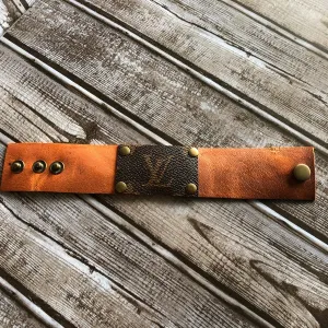 Clarah James - Repurposed Genuine Leather Adjustable Cuff Bracelet
