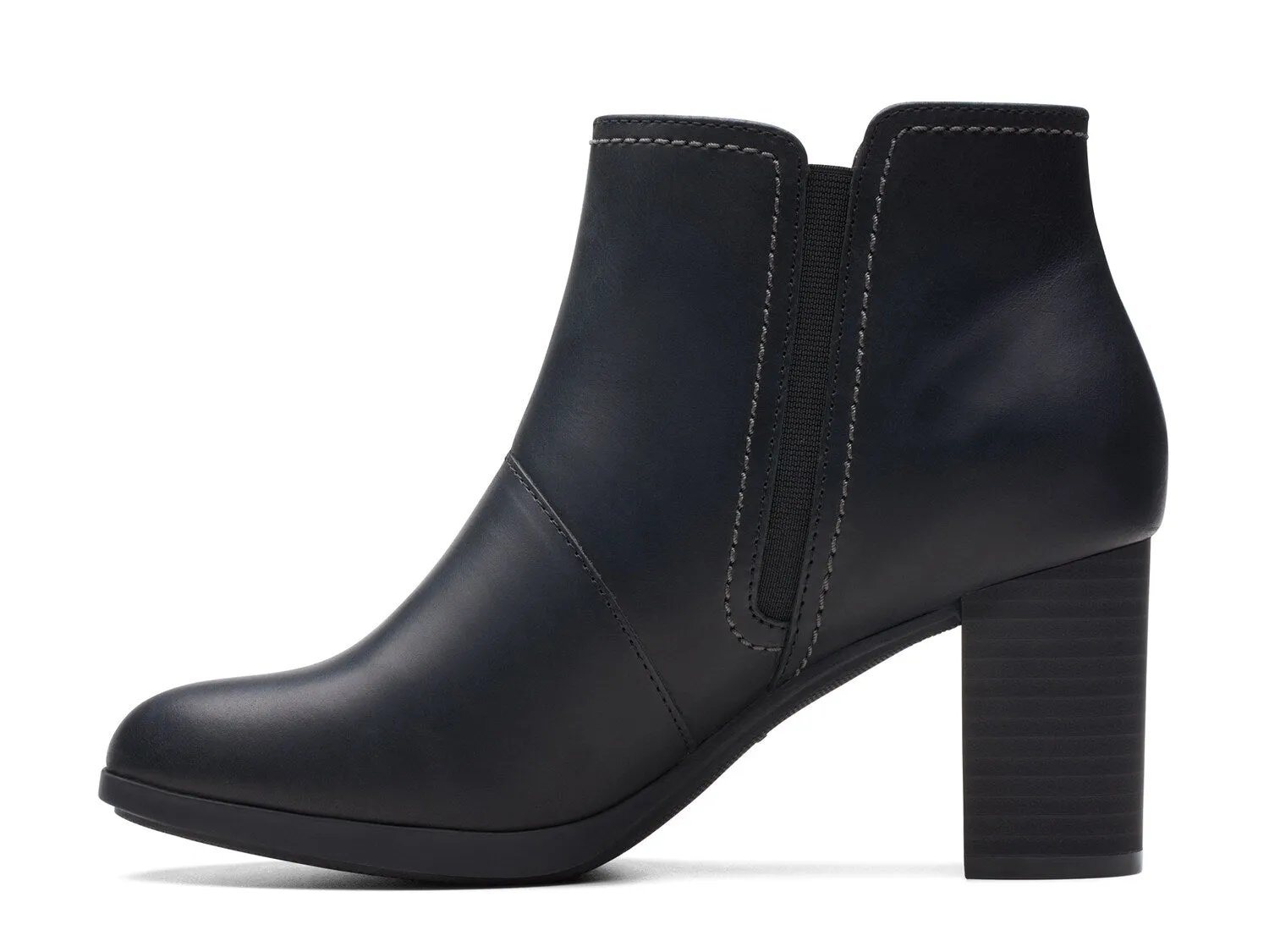 Clarks Bayla Glow Zip Boots, Black
