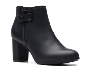 Clarks Bayla Glow Zip Boots, Black