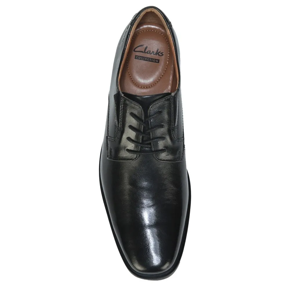 Clarks Men's Tilden Oxford Medium/Wide Plain Toe Black