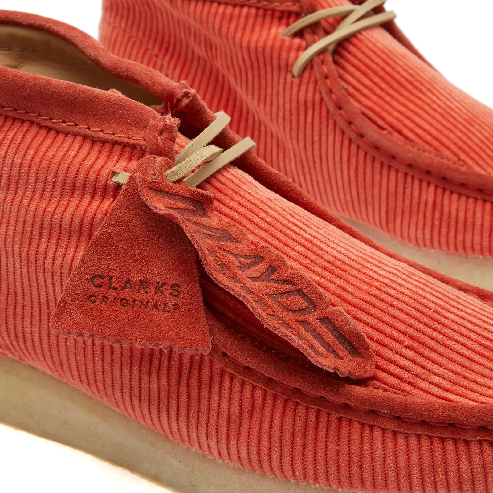 Clarks Originals Mayde Wallabee boots, coral