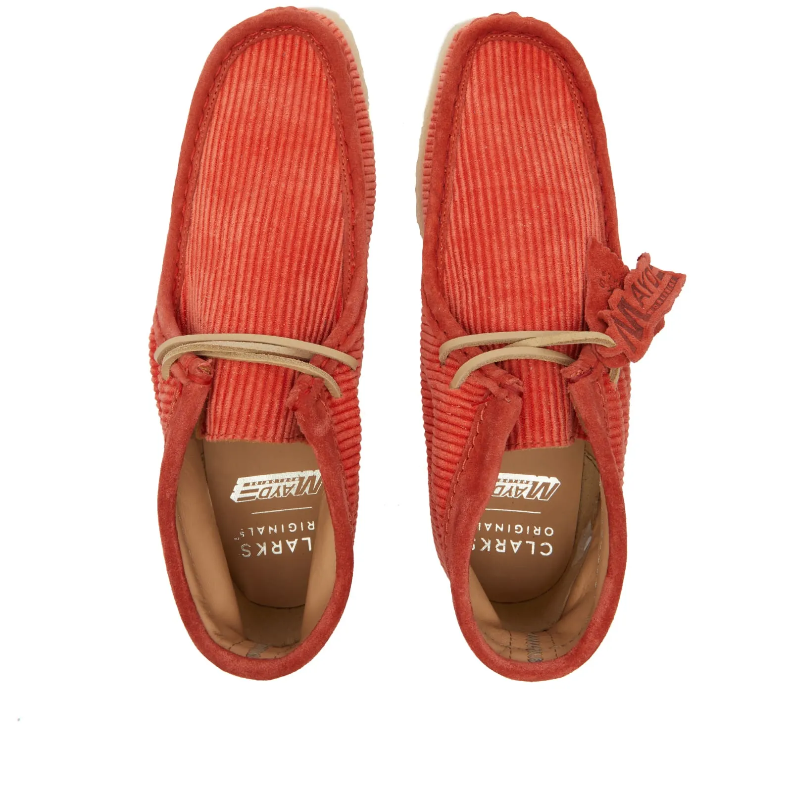 Clarks Originals Mayde Wallabee boots, coral