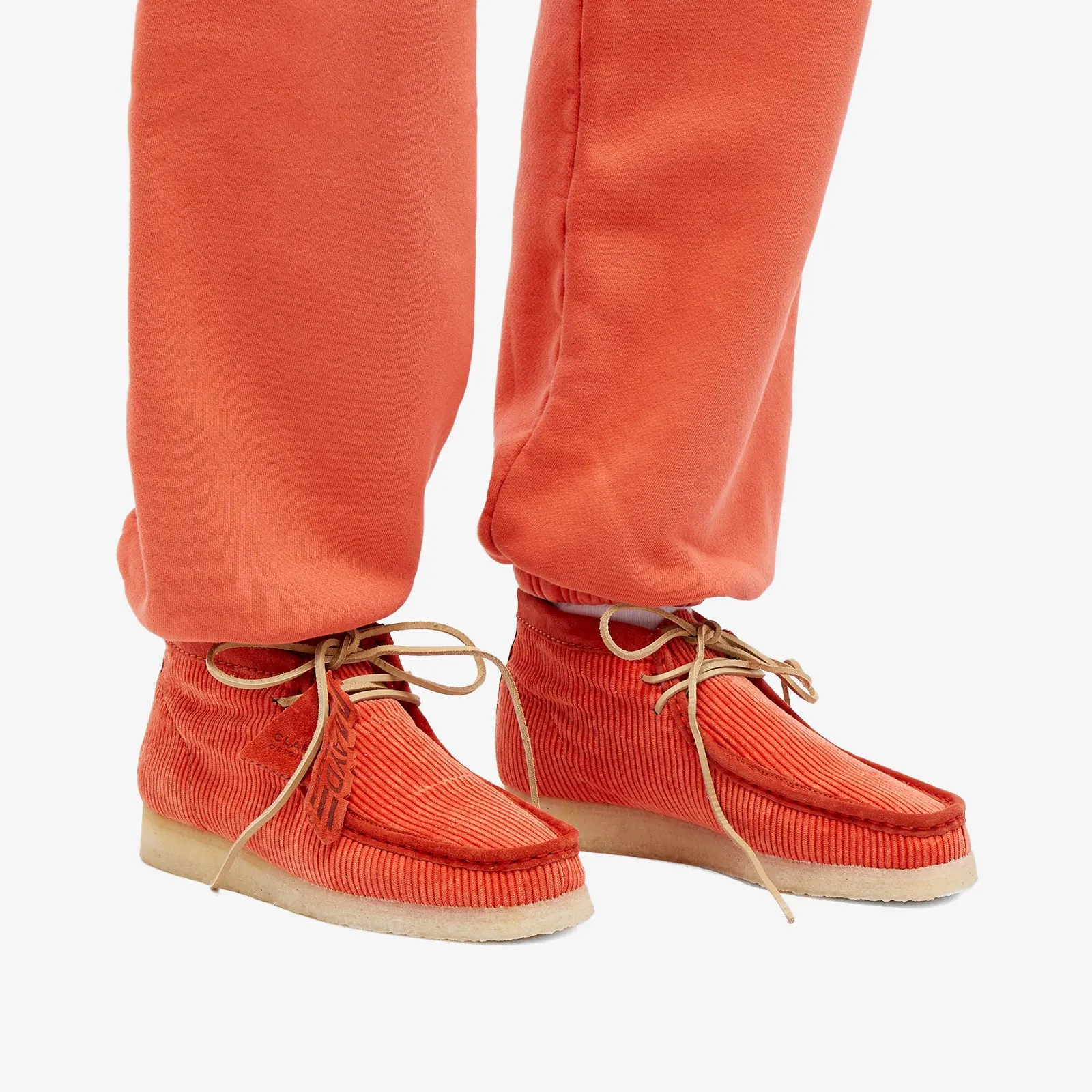 Clarks Originals Mayde Wallabee boots, coral