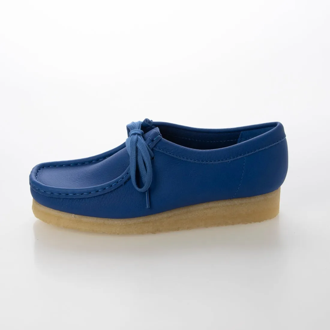 〈Clarks〉Wallabee / Bright Blue Lea (Womens)