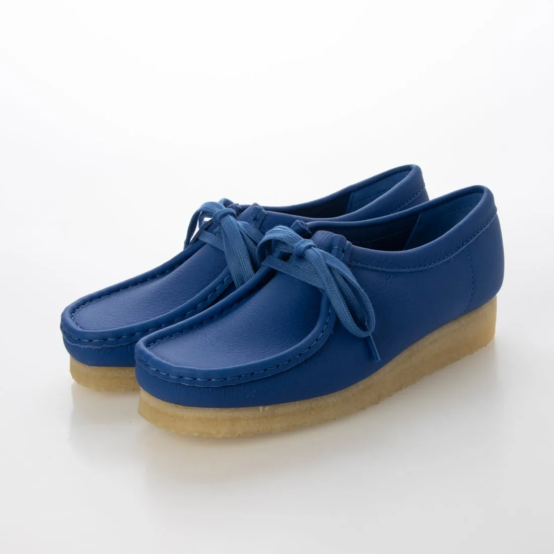 〈Clarks〉Wallabee / Bright Blue Lea (Womens)