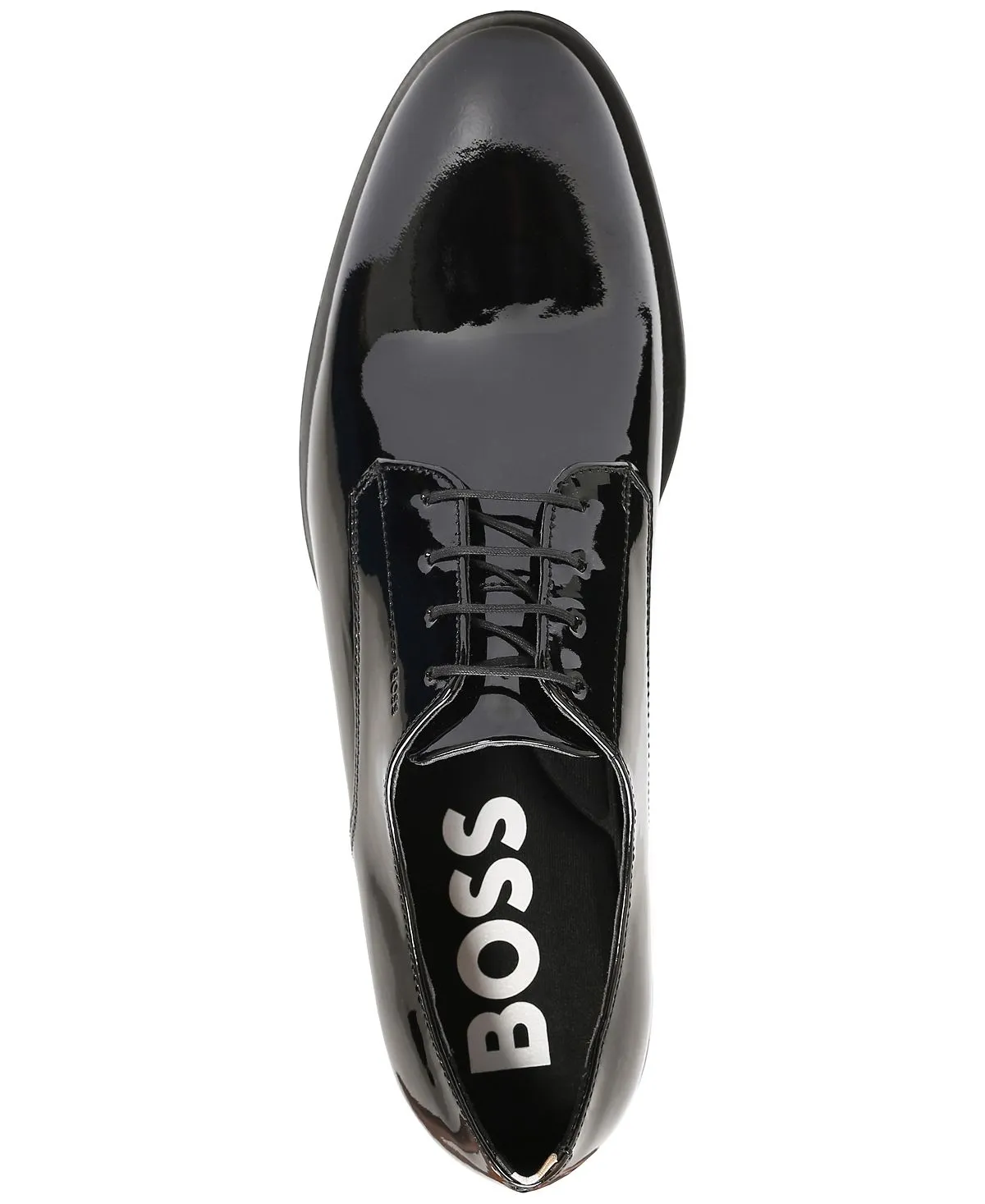 Colby Hugo Boss Men's Patent Leather Print Derby Shoes