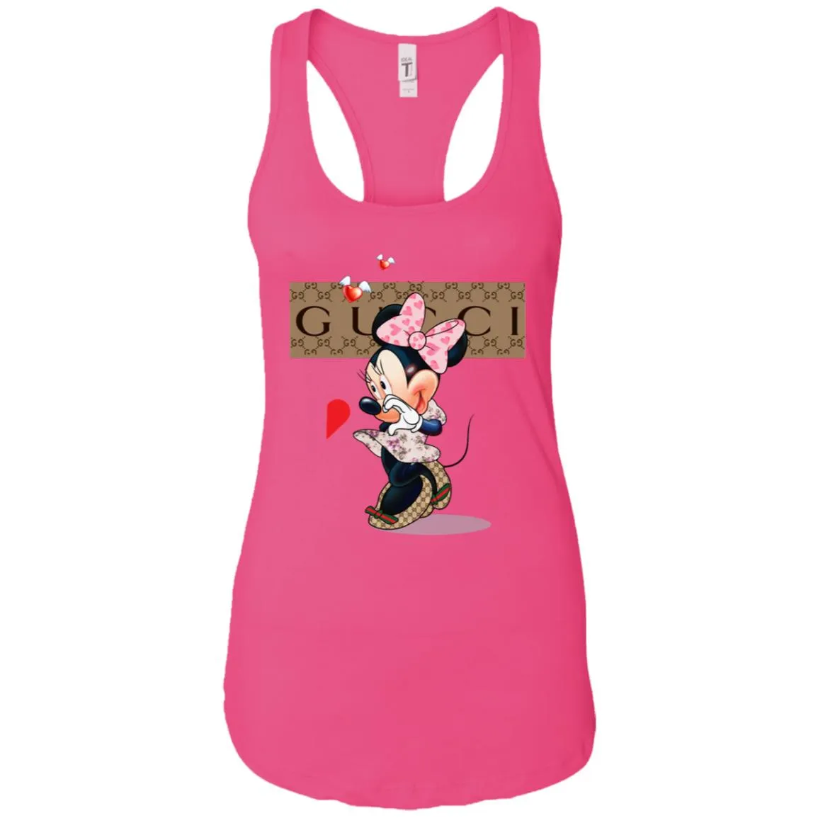 Couple Gucci Minnie Tshirt Valentine's Day Women Tank Top