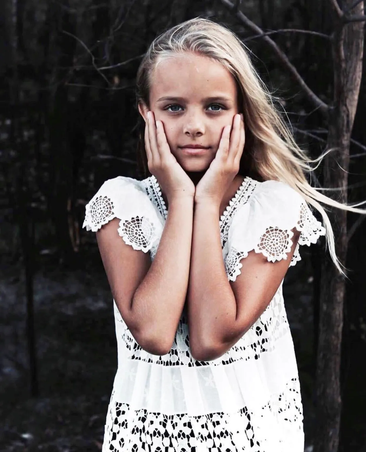 Daphne dress lace off white