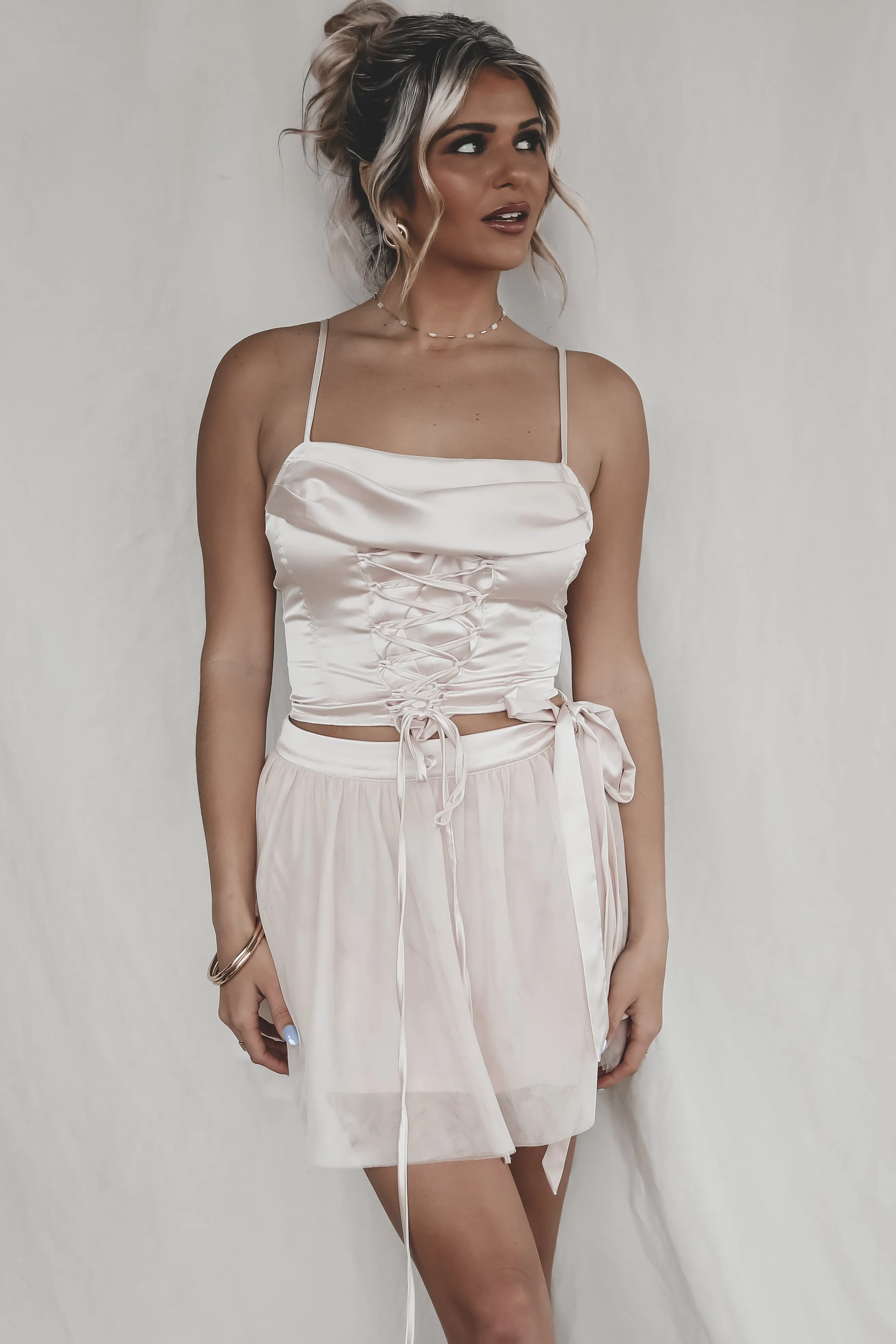 DEAL A Ballet Slay Blush Tulle Set