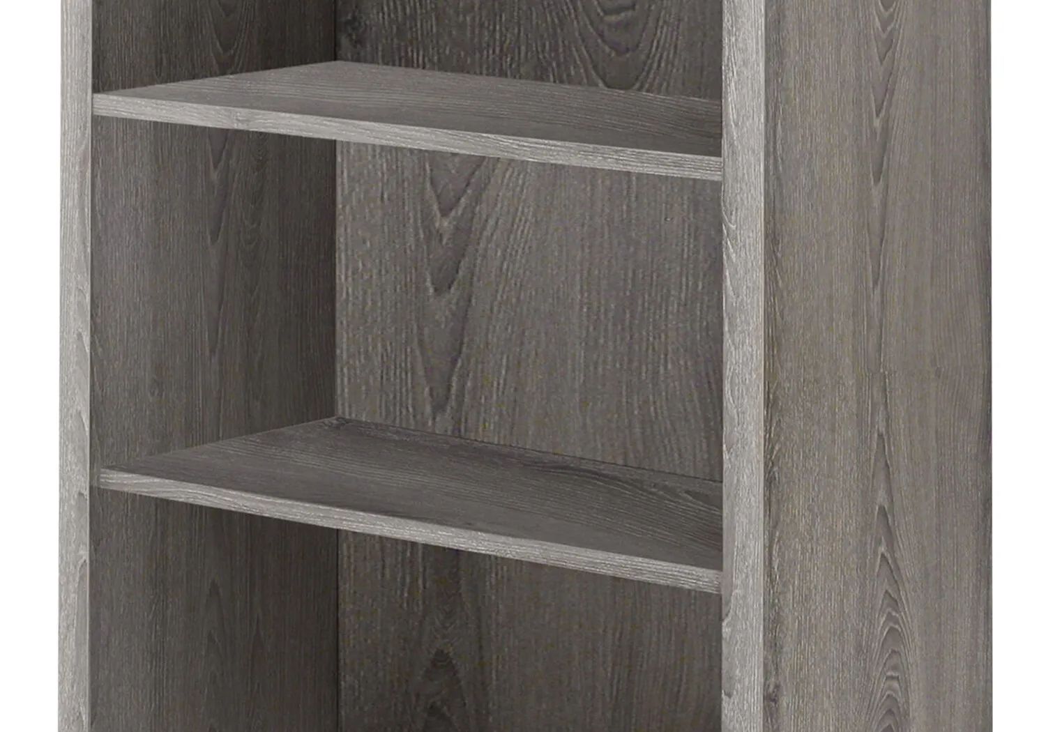 Derby 4-Shelf Bookcase - Dark Taupe