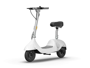 EA10C Ceetle Pro Electric Scooter with Foldable Seat w/35 Miles Operating Range & 15.5mph Max Speed - White