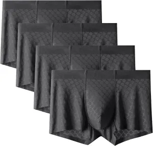 Evankin Mens Ice Silk Mesh Boxer Briefs Breathable Cool Underwear Low Rise Stretch Boxers