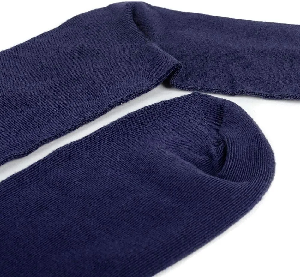 Feraricci Solid Color Casual Dress Socks for Men - Colorful & Comfortable Crew Socks