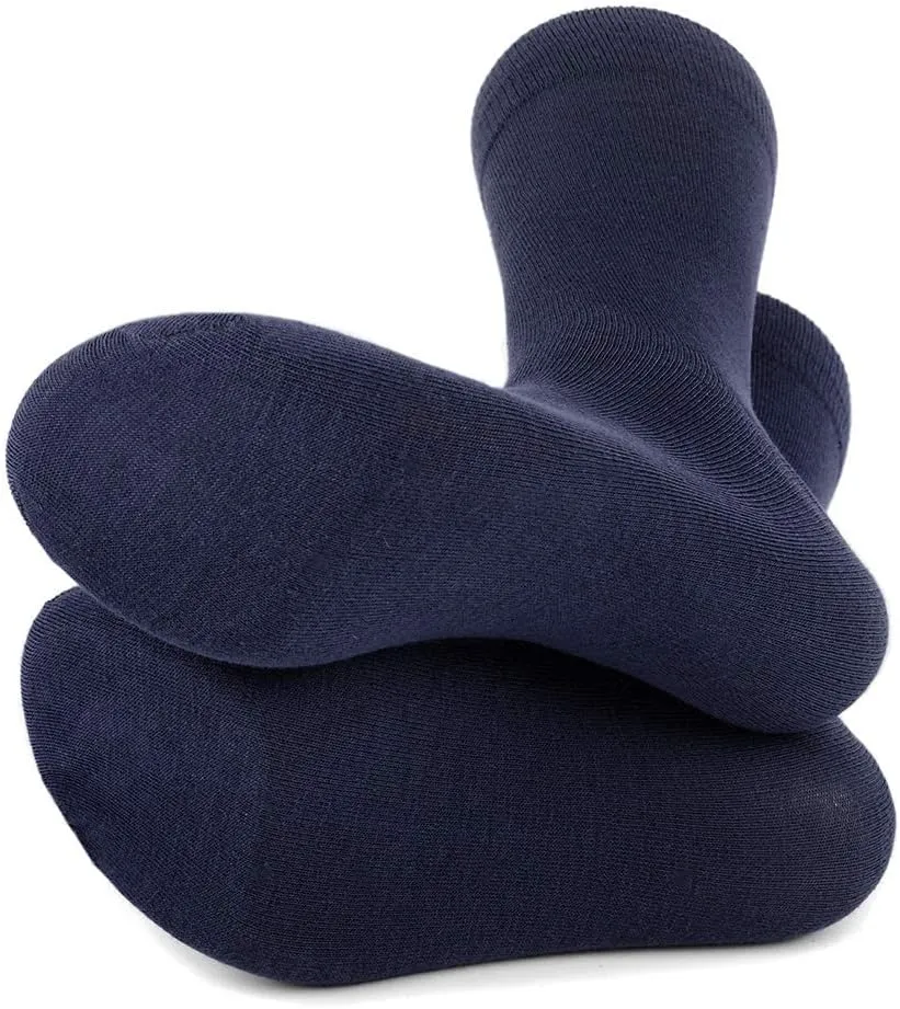 Feraricci Solid Color Casual Dress Socks for Men - Colorful & Comfortable Crew Socks