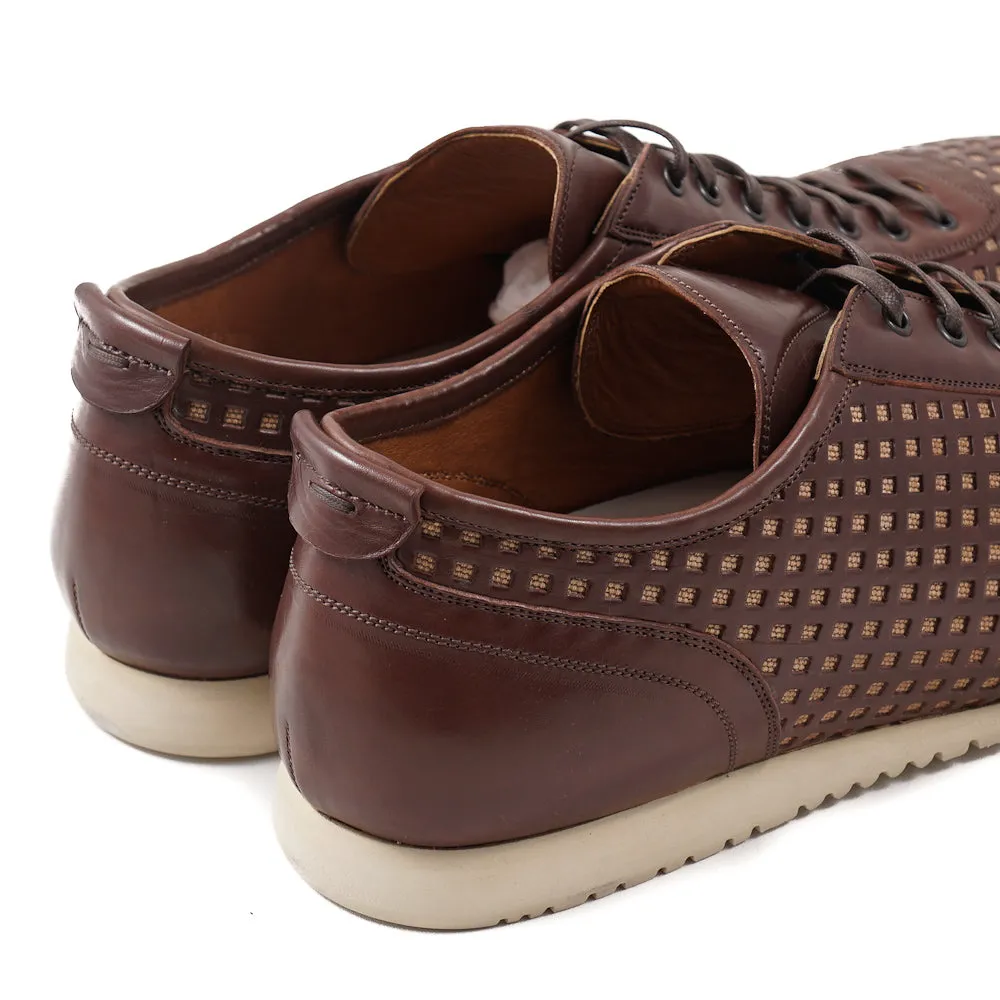 Franceschetti Punched Leather Sneakers