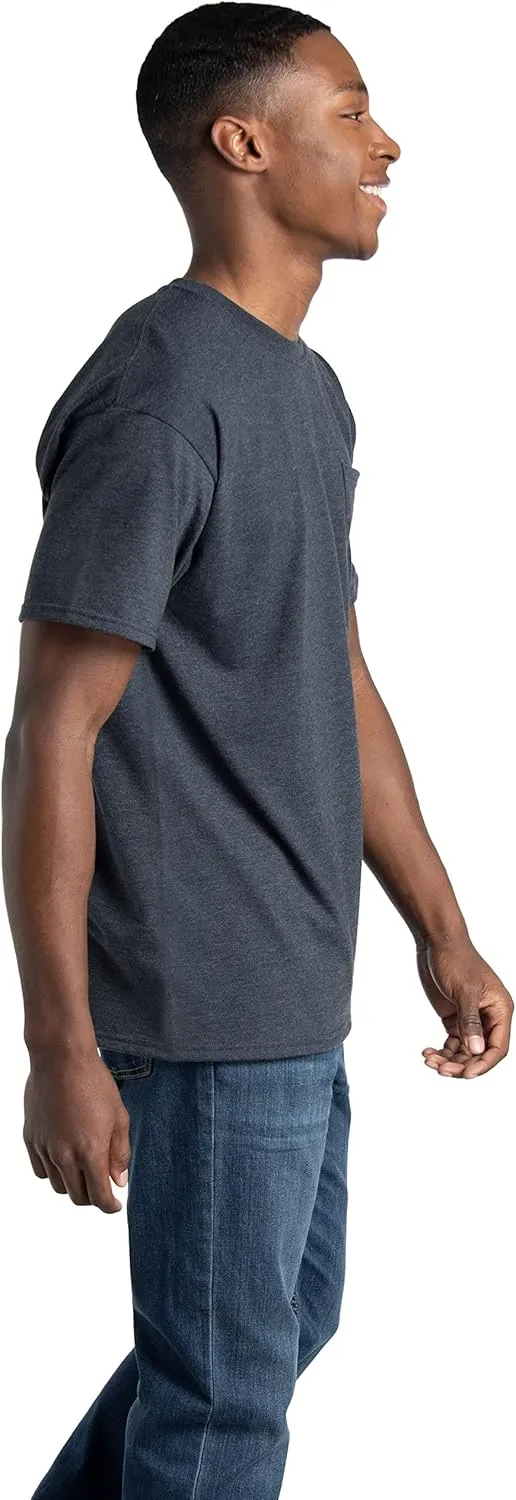 Fruit of the Loom Men's Eversoft Cotton T Shirts, Breathable & Moisture Wicking with Odor Control, Sizes S-4x